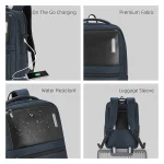 Safari Prime 22L Blue Formal Backpack with Laptop Compartment